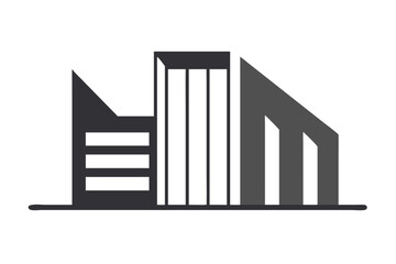 Obraz premium Modern abstract architecture building design icon