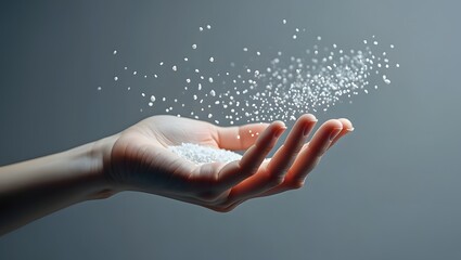 Hand Holding Seeds - Growth, Potential, and New Beginnings