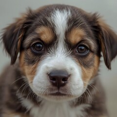 close up puppy photo 