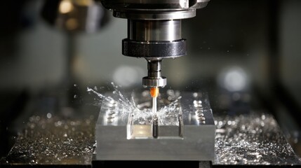 Metalworking machine in action