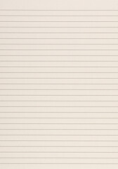 Fototapeta premium Lined Paper Sheet with Horizontal Lines on White Background for Study and Writing