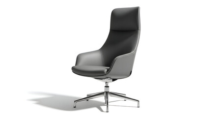 Elevate your office with this elegant gray executive chair for a modern and sophisticated workspace design