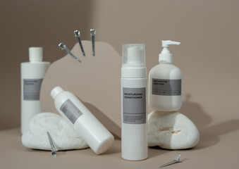 cosmetic bottle mockup beauty product design
