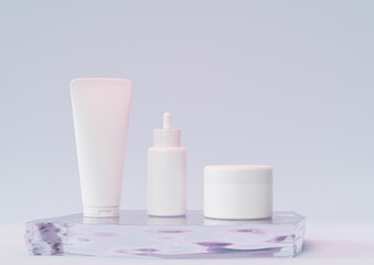 cosmetic bottle mockup beauty product design