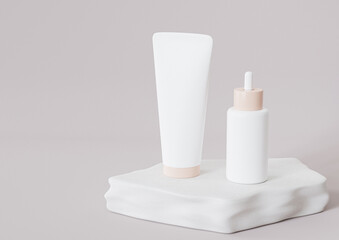 cosmetic bottle mockup beauty product design