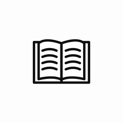 open book icon sign vector