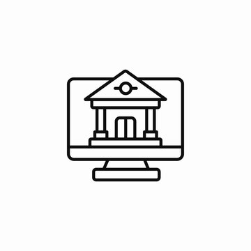 online banking icon sign vector