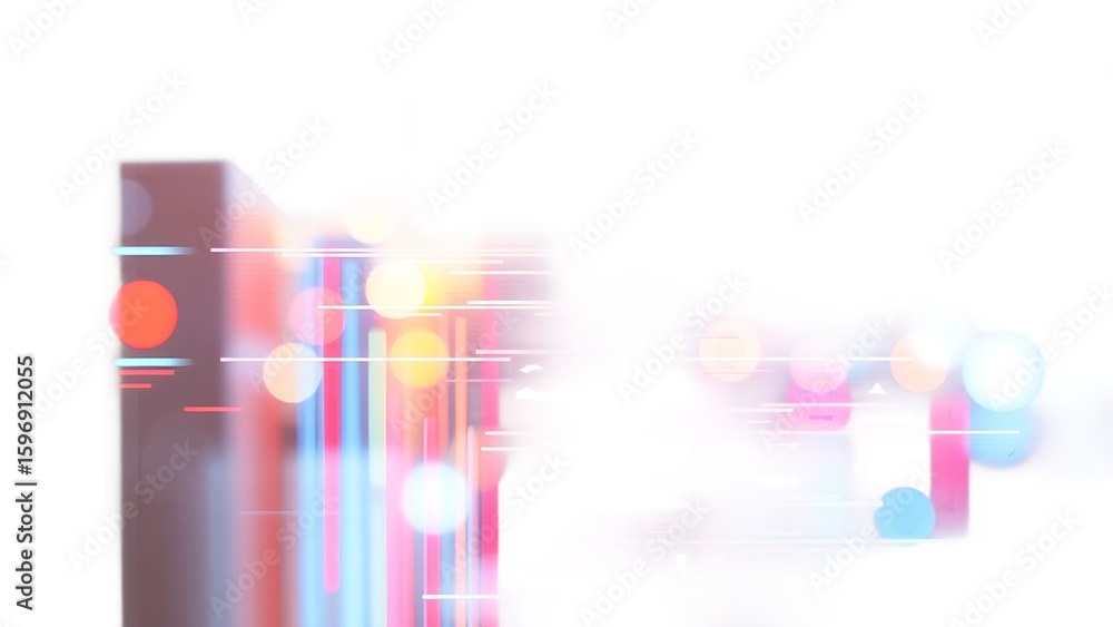 Aufkleber glitch computer screen error abstract art illustration isolated on white background