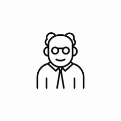 science professor icon sign vector
