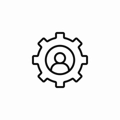 user settings icon sign vector