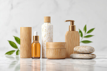 Sustainable hygiene product labels showcase eco-friendly packaging and natural ingredients