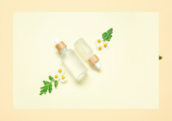 cosmetic bottle mockup beauty product design