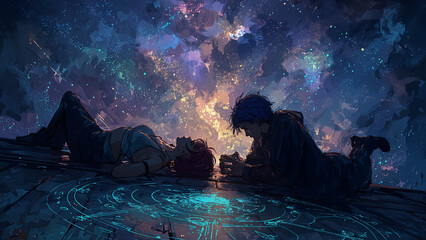 Celestial Connection. Generative AI

