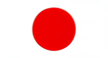 Red circle on white background