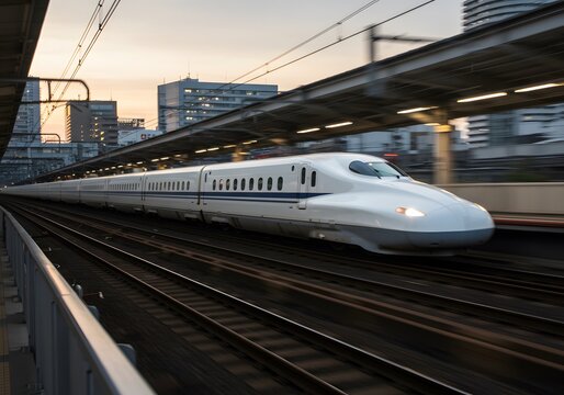 Japan bullet train shinkansen high speed rail transportation travel railway line