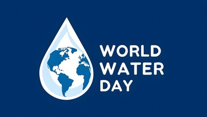 World water day celebration save water resources awareness campaign illustration design