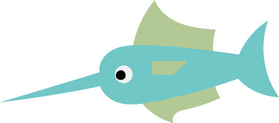 Obraz premium 청새치캐릭터