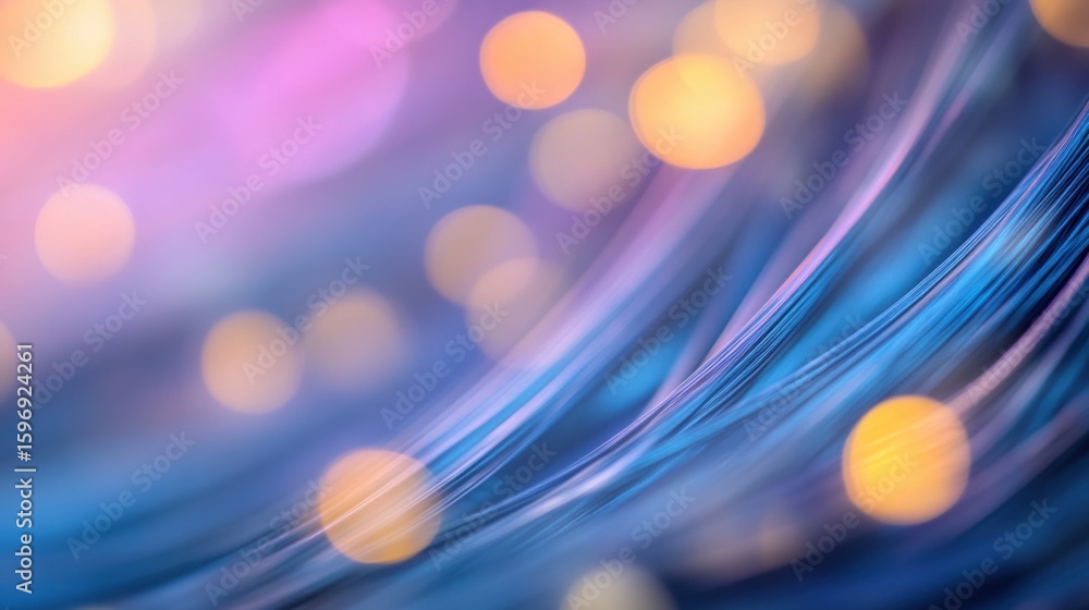 Poster swirling colors create a mesmerizing backdrop with soft glowing lights