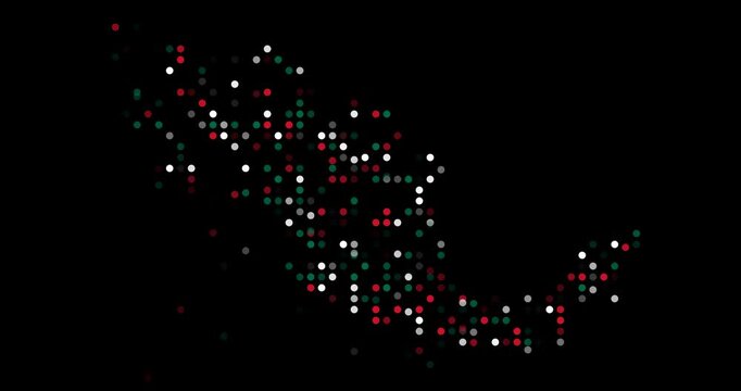 Stylized Dot Map Build of Mexico