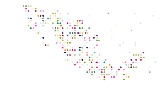 Mexico Shaped by Animated Particle Grid