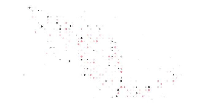 Falling Grid Circles Reveal Mexico Map