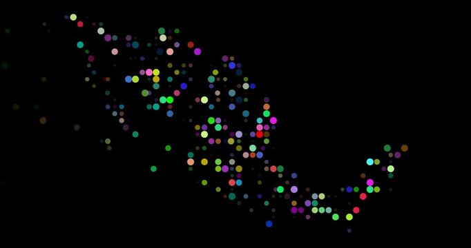 Abstract Dot Grid Mexico Formation Video