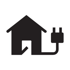 White background 3D real estate house icon for web design