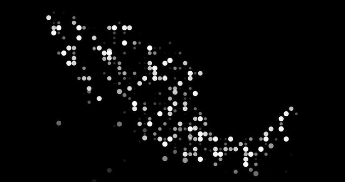 Generative Dot Animation Mexico Silhouette