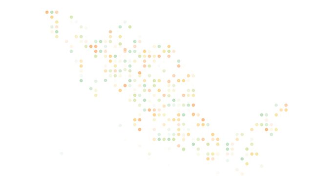 Mexico Shaped by Animated Particle Grid
