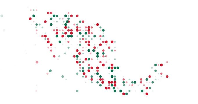 Stylized Dot Map Build of Mexico
