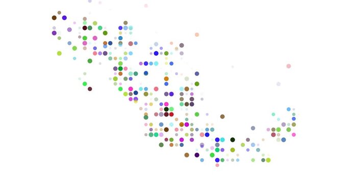 Generative Dot Animation Mexico Silhouette