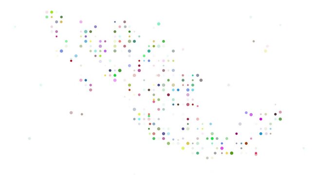 Abstract Dot Grid Mexico Formation Video