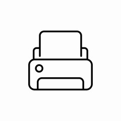 printer print icon sign vector