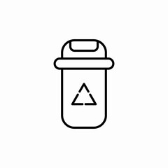 recycle bin icon sign vector