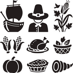 Thanksgiving Holiday Icons