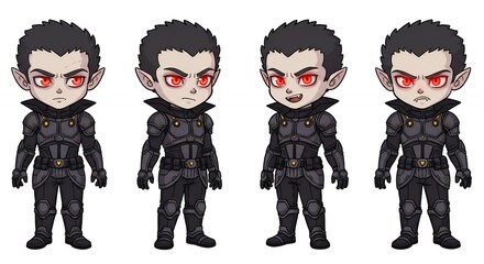 Cartoon vampire character collection