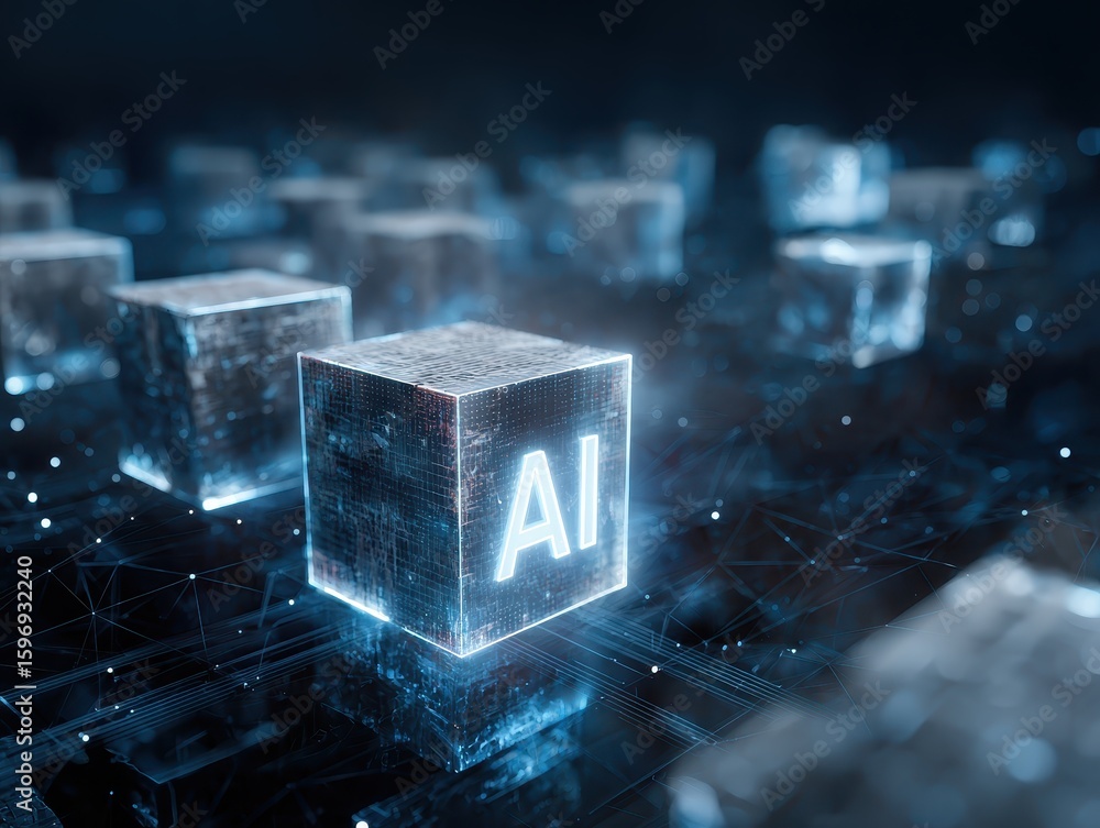 Poster ai security, protecting information in a connected world. secure data management and artificial inte