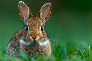 Fototapeta premium A tiny domestic rabbit breed known for its small size and origins in Europe