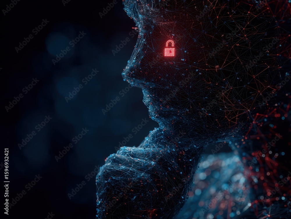 Poster ai security, protecting information in a connected world. secure data management and artificial inte