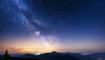 Fototapeta premium beautiful sky night with stars background