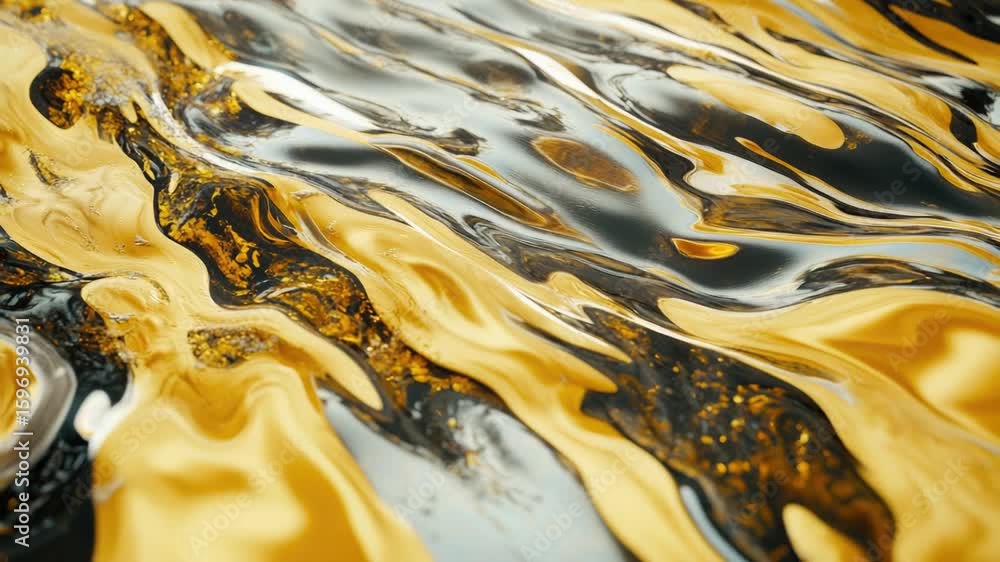 Poster a close-up view of a liquid substance on a surface, ideal for use in scientific or educational conte