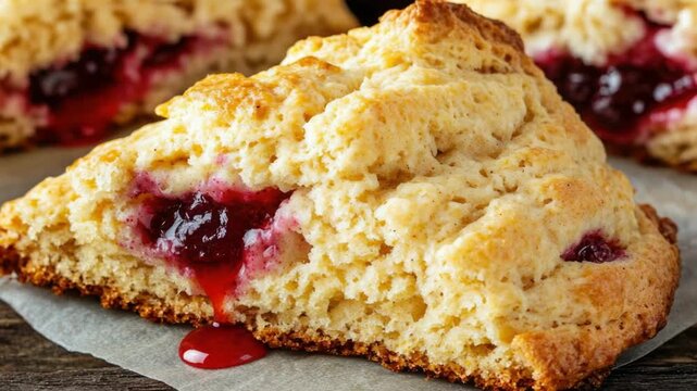 A close-up shot of a handwritten scone recipe on a piece of paper, with a simple and elegant design