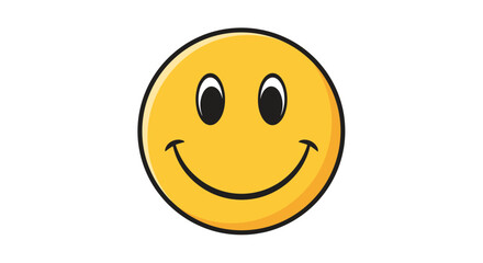 Fototapeta premium Happy Emoticon Vector