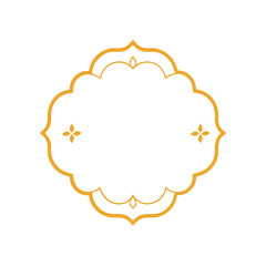 golden vintage frame ornament golden border ornament vector art.