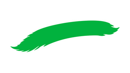 green brush stroke illustration