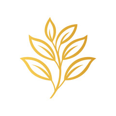 golden leaves decoration background illustration