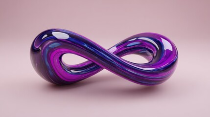 Abstract infinity symbol, vibrant colors, smooth curves (1)