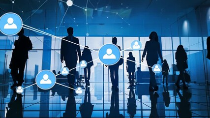 silhouette of a man and woman - Powered by Adobe