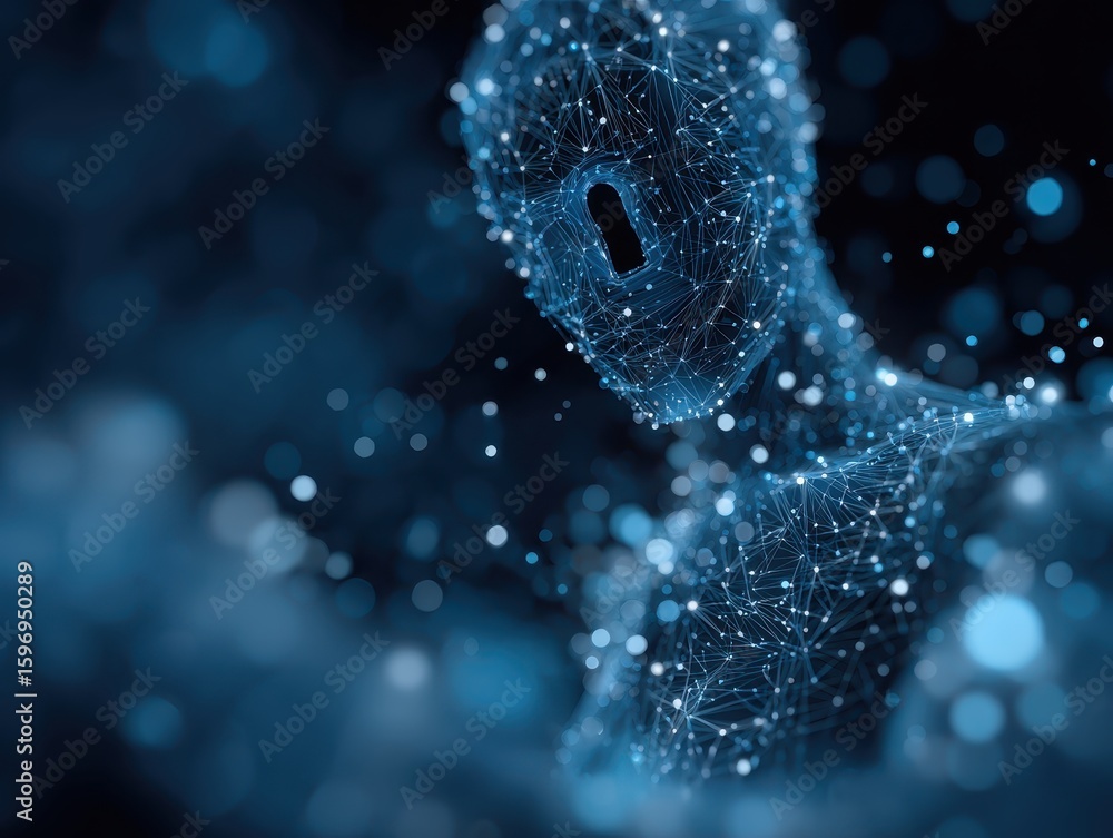 Poster ai security, protecting information in a connected world. secure data management and artificial inte
