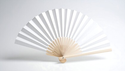 White paper fan, light background (1)